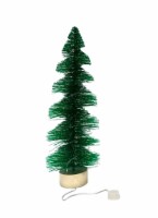 Holiday Home Bottle Brush with Light Christmas Décor - Green