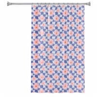 Splash Home Wavy Daisies Shower Curtain Set Perspective: Main