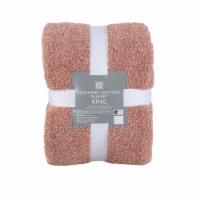 HD Designs® Heathered Cozy Knit Blanket - Pink Perspective: Main