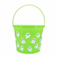 Holiday Home Ghost Jumbo Halloween Treat Bucket - Green