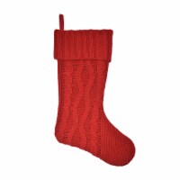 Holiday Home Stocking Knit Braid - Red