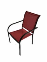 HD Designs Outdoors Orchards Stack Dining Chair - Red Perspective: Main