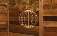 HD Designs Outdoors Solar Hanging LED Globe Perspective: Main