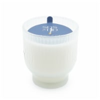 Sewing Down South for HD DesignsRibbed Wine Glass Candle Casmere Mist - White Perspective: Main