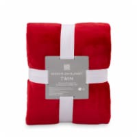HD Designs Twin Microplush Blanket - Red Perspective: Main