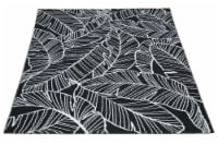 HD Designs Banana Leaves Rug - Black/White Perspective: Main
