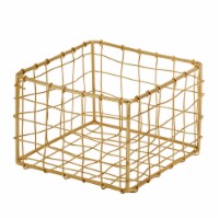 Dash of That Peridot Small Gold Wre Basket Perspective: Main