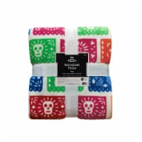 Holiday Home Dia de los Muertos Flags Microplush Throw Blanket Perspective: Main