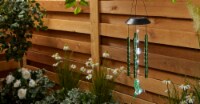 HD Designs Solar Chime with Chasing Humminbird