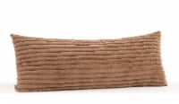 HD Designs Faux Fur Ribbed Rabbit Body Pillow - Tan Perspective: Main