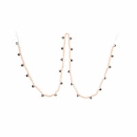 Holiday Home 6' Wood Beaded Garland - Silver