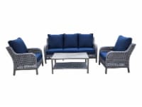 HD Designs Outdoors Giana Wicker Sofa Set Perspective: Main