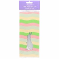 Holiday Home® Easter Treat Bags with Ties - Easter Stripe Perspective: Main