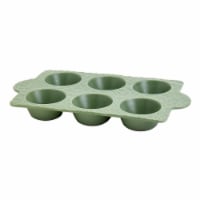 Sewing Down South 6 Cavity Stoneware Muffin Pan Perspective: Main