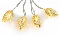 Holiday Home 10 ct LED Pine Cone Party String Christmas Lights - Gold Perspective: Main