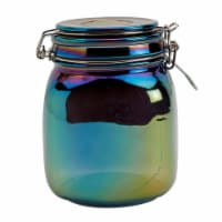 Holiday Home Halloween Clamp Jar- Black Iridescent Perspective: Main