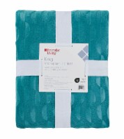 Everyday Living King Microplush Blanket - Teal Perspective: Main