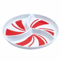 Holiday Home Peppermint Sectioned Melamine Tray Perspective: Main