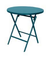 HD Designs Outdoors Patio Furniture Round Metal Folding Table -  Dragonfly