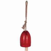HD Designs Outdoors Red Crackle Glass Bell Chime Perspective: Main