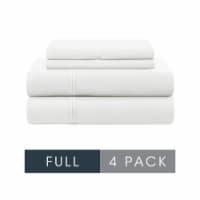 Modavari 500 Thread Count Egyptian Cotton Full Sheet Set - White Perspective: Main