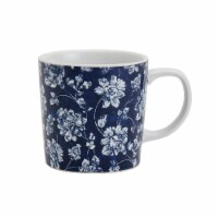 Dash of That Chrysalis Blue Floral Mug Perspective: Main