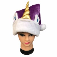 Holiday Home Unicorn Christmas Santa Hat Christmas Decoration Perspective: Main