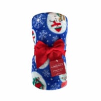 Holiday Home® Rolled Christmas Throw Blanket - Snowglobes