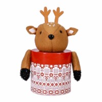 Holiday Home Reindeer Christmas Gift Card Holder Perspective: Main