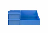 Office Works Desk Storage - Blue Perspective: Main