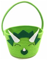 Holiday Home® Easter Dinosaur Rope Basket Perspective: Main