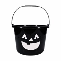 Holiday Home Black Jack O Lantern Treat Halloween Bucket