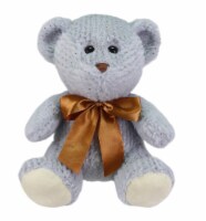 Holiday Home Glitter Christmas Grey Bear Plush