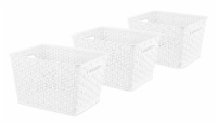 Everyday Living Resin Form Totes - White Perspective: Main