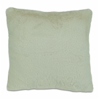 HD Designs Faux Rabbit Fur Decor Pillow - Beige