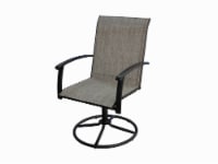 HD Designs Outdoors Patio Furniture Weston Sling Swivel Dining Chair Perspective: Main
