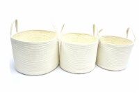 HD Designs Round Fabric Rope Basket - Small Perspective: Main