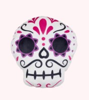 Holiday Home Halloween Day of the Dead Large White Skull Plush - Dia de Los Muertos Perspective: Main