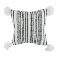 HD Designs Cody Stripe Décor Pillow - Gray Perspective: Main