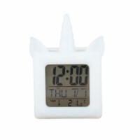 Office Works Unicorn Clock - White Perspective: Main