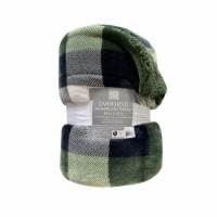 HD Designs® Oversized Throw - Green Plaid Perspective: Main