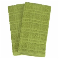 Everyday Living Solid Waffle Kitchen Towels - Herbal Garden