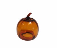 HD Designs Glass Pumpkin Decorative Accent