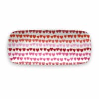 Holiday Home Valentine's Day Heart Pattern Melamine Tray - Red/Pink Perspective: Main