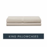 Modavari 500 Thread Count Egyptian Cotton King Pillow Case - Tan Perspective: Main