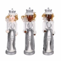 Holiday Home 14" Queen Silver Nutcracker Christmas Décor