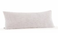 HD Designs Faux Fur Ribbed Rabbit Body Pillow - White Perspective: Main