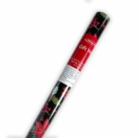 Holiday Home 40"® Poinsettia Blooms Christmas Wrapping Paper Gift Wrap