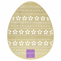 Holiday Home™ Easter Egg Pressed Vinyl Placemat - Gold Perspective: Main