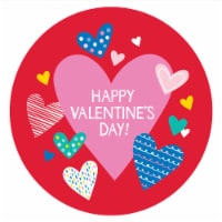 Holiday Home Valentine's Love U2 Pieces Paper Dinner Plates Perspective: Main